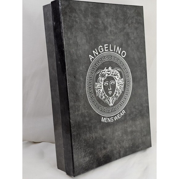 Angelino Button Down Shirt 2XL Yellow White Plaid Short Sleeve 100% Linen Italy - Picture 8 of 8